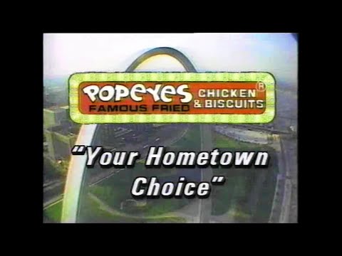 1988 KMOV Popeyes Chicken Hometown Sweepstakes promo