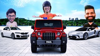 Indian Youtubers Cars Collection || Sourav Joshi Vlogs, Carryminati, Technical Guruji, Etc