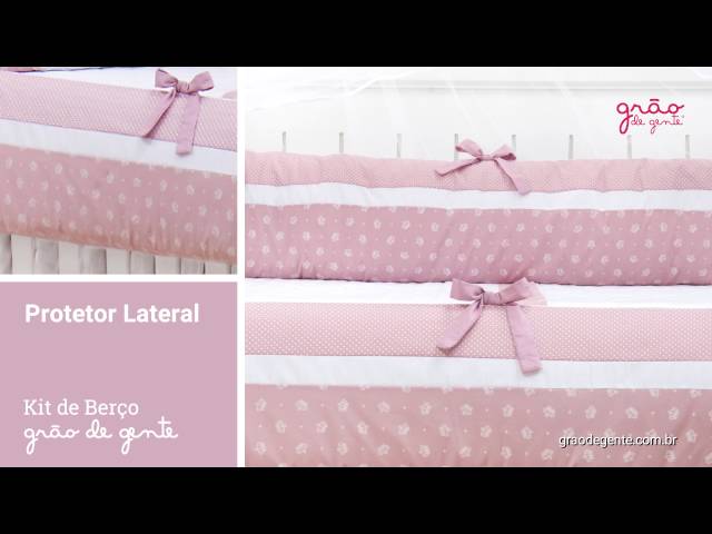 Kit Berço Nobreza Rosa Antigo | Ref: 61194