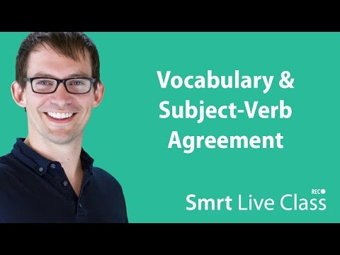 Vocabulary Subject Verb Agreement Intermediate English with Shaun 42