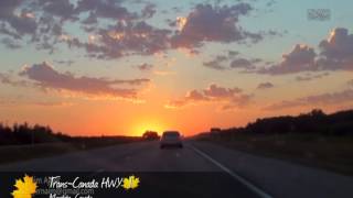 preview picture of video 'Sunset on Highway, Manitoba, Canada'