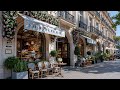 Elegant Paris Café Jazz At Maison Fleurie Smooth Outdoor Bossa Nova Soft Jazz For Focus Calm