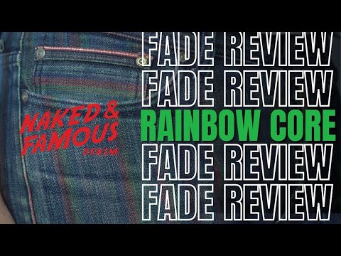 Raw Denim Fade Review - Rainbow Core Selvedge - Indigo Denim That Fades To Rainbow Colors!