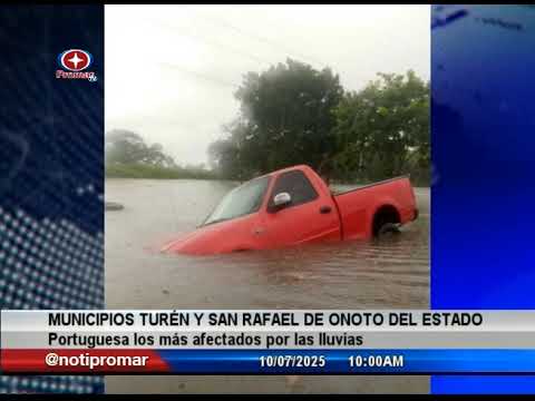 Portuguesa: municipios de Turén y San Rafael de Onoto fueron los más afectados por las lluvias