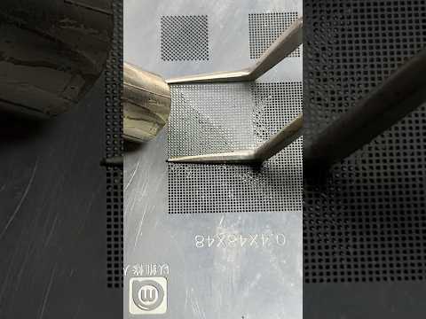 Cpu Reballing With Universal Stencil #mobilerepair #icreballing