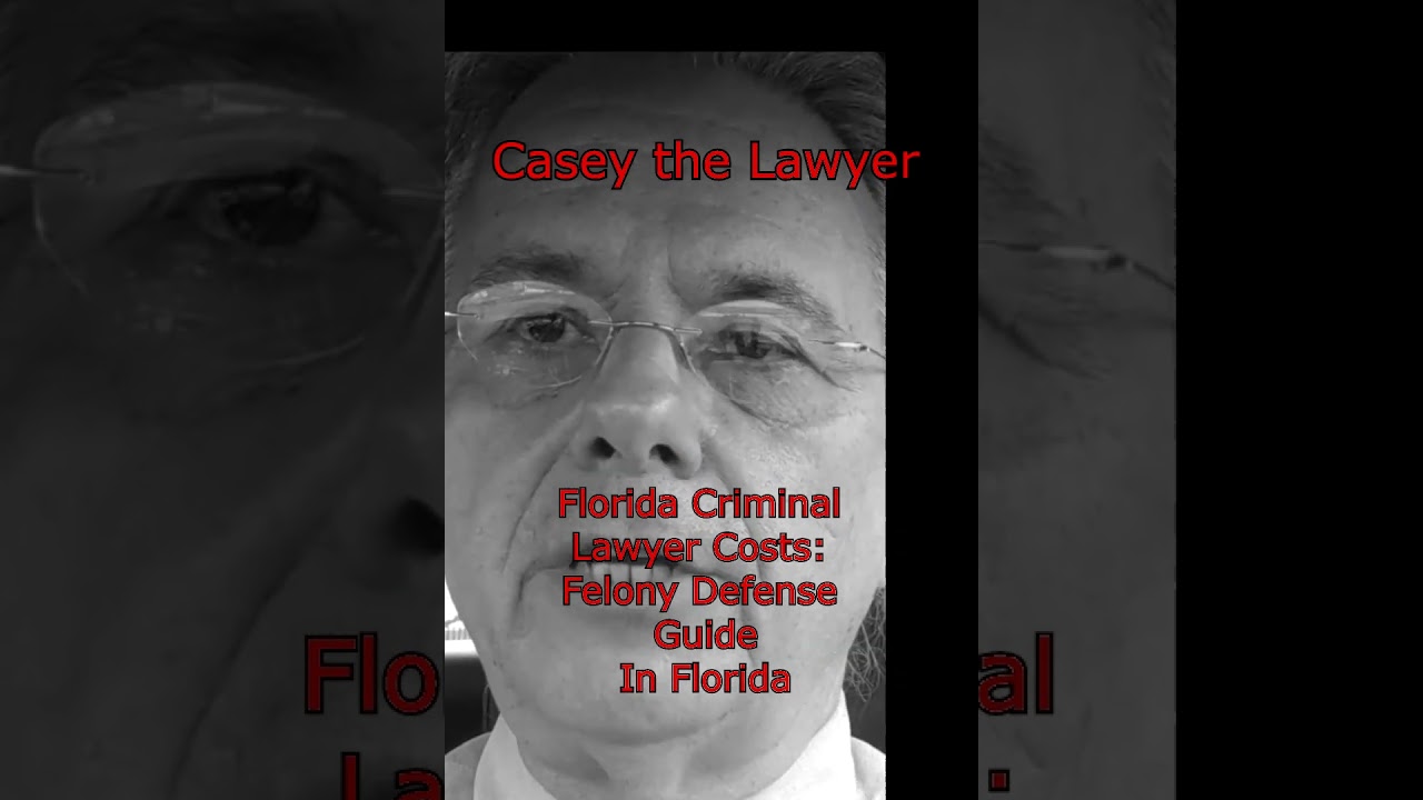 How Much Does a Lawyer Cost for a 3rd Degree Felony in Florida? Board-Certified criminal trial specialist Casey Ebsary breaks down the realistic costs of hiring a private defense attorney for a third-degree felony in Florida, explaining the $3,500 to $10,000 range. You can review our full financial breakdown and analytical assessment of felony defense costs by watching our video. W.F. "Casey" Ebsary Jr.
