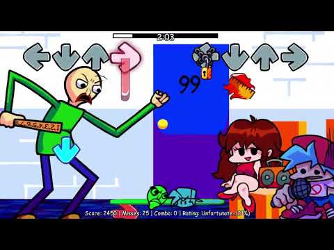 Baldi's Basics In Funkin 1.5 DEMO Unused Lock note mechanic