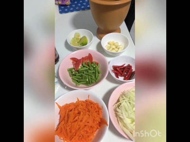 Papaya salad Nihon go version