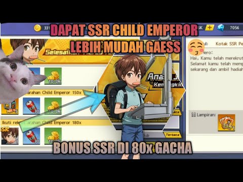 GACHA 180x PASTI DAPAT UP RATE SSR CHILD EMPEROR+BONUS SSR GACHA 80x |  ONE PUNCH MAN THE STRONGEST