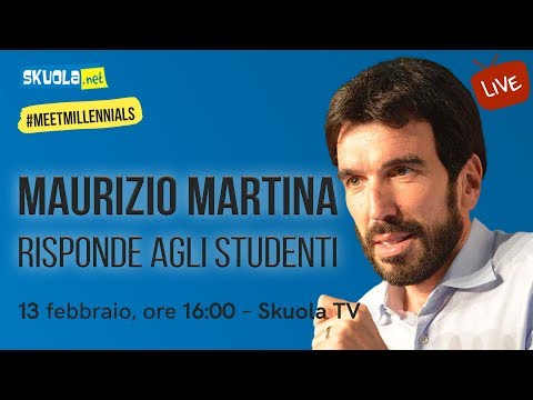 #MeetMillennials: Maurizio Martina ospite della nostra videochat
