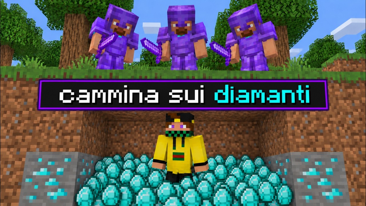 MINECRAFT MA SE CAMMINI SU UN BLOCCO LO OTTIENI