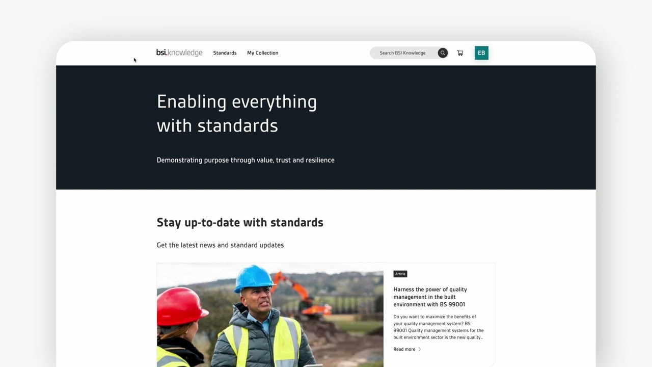 A guide to documents in my collection on BSI Knowledge