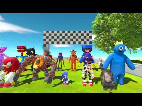 All Speed Race Dinosaurs vs Animals Jurassic World Evolution 2 - Animal Revolt Battle Simulator HD