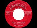 1955 Fats Domino - Don’t You Know