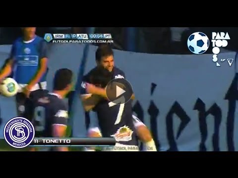Gol de Tonetto. Independiente Rivadavia 1 Atlético 0. Fecha 12. Fútbol Para Todos