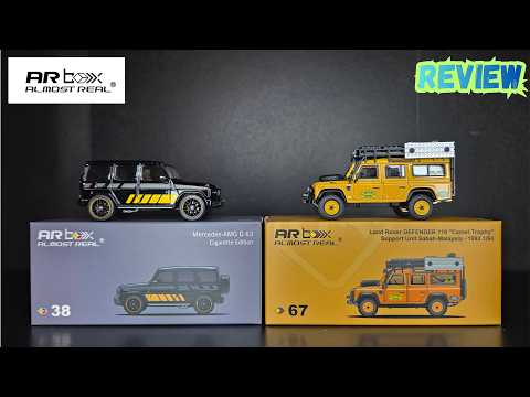 Feature Image thumbnail for the video blog AR Box (Almost Real) 1/64 - Mercedes AMG G63 & Land Rover Defender 110 Camel Trophy - REVIEW by  booster_diecast