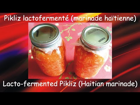 Authentic and Traditional Haitian Fermented Pikliz Marinade / Pikliz lactofermenté