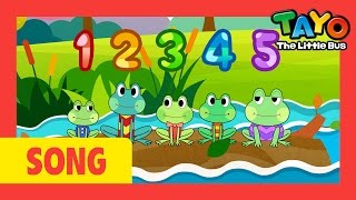 Five Little Speckled Frogs l Nursery Rhymes #20 l Tayo the Little Bus