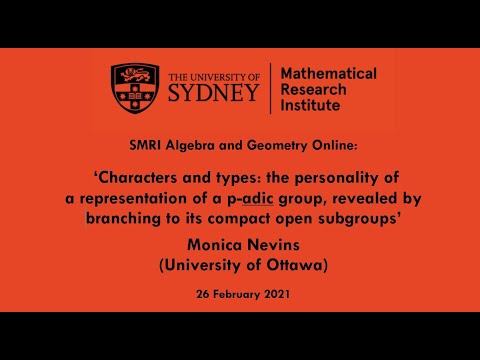 Monica Nevins: Representations of p-adic groups via their restrictions to compact open subgroups