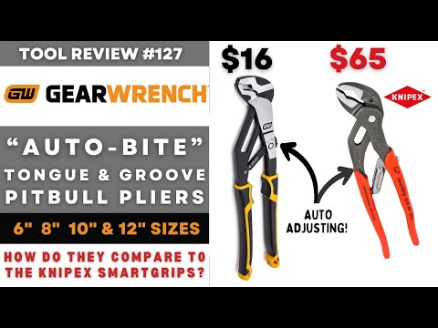 GearWrench Auto-Bite T&G Pliers - How Do They Compare to Knipex SmartGrip Auto Adjusting Pliers?