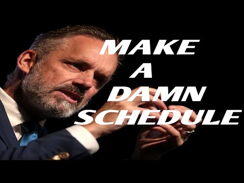 MAKE A DAMN SCHEDULE - Jordan Peterson - Best Motivational Video