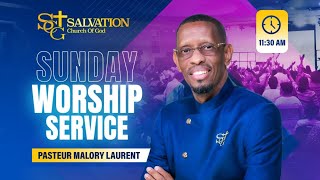 11:30AM Worship Service| 3/22/2026| Salvation Church of God | Pasteur Malory Laurent