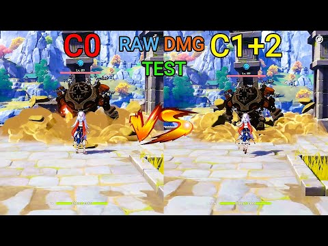 Nilou C0 vs C1 vs C2! how big is the difference? Raw DMG and Bloom Test GAMEplay