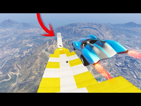 MEGA RAMPA INCREIBLE PALIZA! SUPER INCONTROLABLE!! - CARRERA GTA 5 ONLINE
