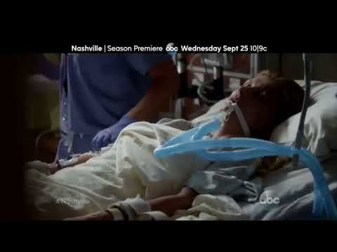 Nashville Season 2 trailer frame highlighting emotional drama underscored by the soundtrack