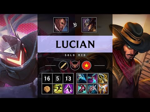 Lucian Mid vs Twisted Fate - VN Grandmaster Patch 25.16