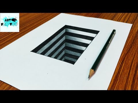 How To Draw 3D Hole - Easy Trick Art On Paper | 3D Hole Optical Illusion | 3D drawing on paper