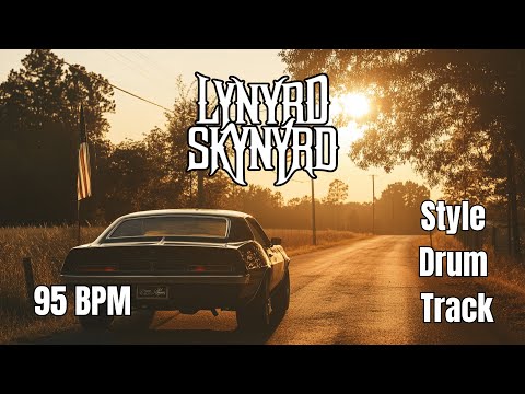 Lynyrd Skynyrd Style Drum Backing Track | 95 BPM | Southern Rock Drum Groove