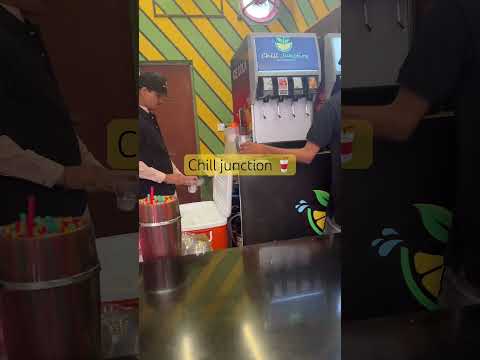 Trying Lychee juice from Chill junction Cbm | 🥤✅👍