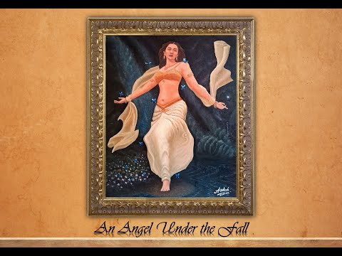 An Angel Under the Fall | Timelapse of an Oil Painting on Canvas | Follow up Varnish