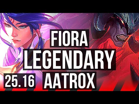 FIORA vs AATROX (TOP) | 8 solo kills, Legendary, 15/3/4 | KR Master | 25.16