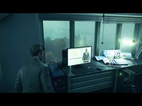 Quantum Break - Research Facility: Jack Joyce Watches Martin Hatch's Assassination Attempt onTV XBO