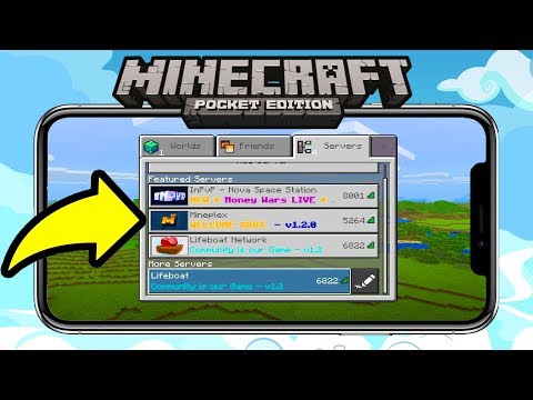 Oximoz -  I'm PLAYING on a MINECRAFT POCKET EDITION *SERVER* FOR THE FIRST TIME!  📱🔥