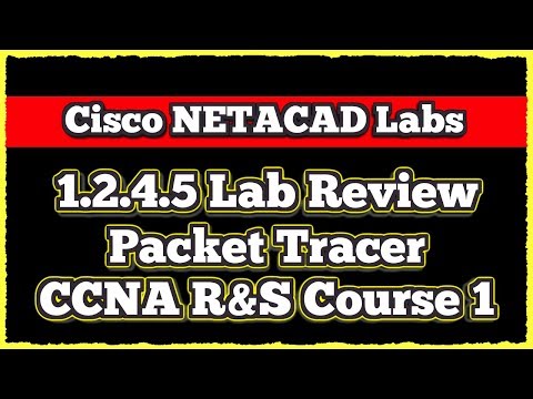Cisco CCNA NETACAD Routing and Switching v6.0 - Lab 1.2.4.5 (Packet Tracer)