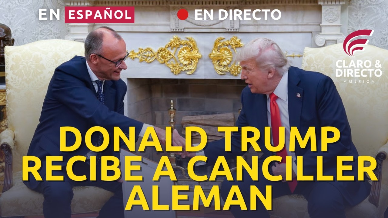 EN ESPAÑOL: DONALD TRUMP RECIBE AL CANCILLER DE ALEMANIA DESDE LA SALA OVAL