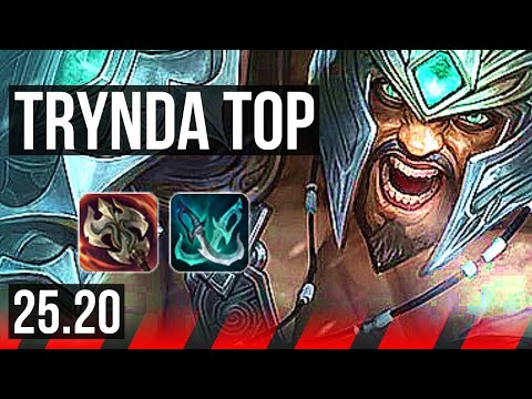TRYNDAMERE vs RIVEN (TOP) | 5/0/4, Rank 12 Trynda | NA Grandmaster | 25.20