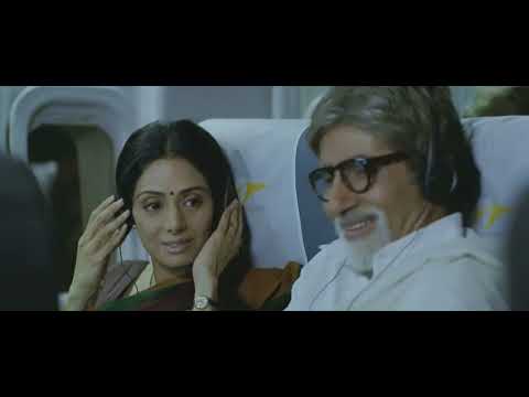 Amitabh Bachan and Sri devi flight scene | English vinglish movie scene | comedy | first time