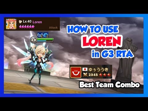 Summoners War - Loren team combo!! How to use Loren in G3 RTA