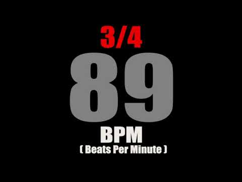 Metronome 89  BPM  For Time Signature 3/4