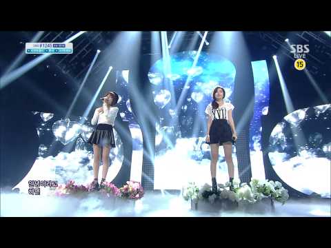 131208 인기가요 주비스 전화받지마