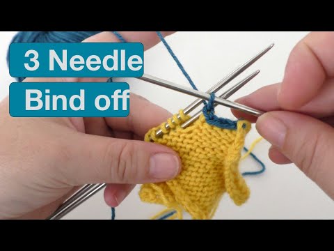 Three Neddle Bind Off | 3 Needle Technique
