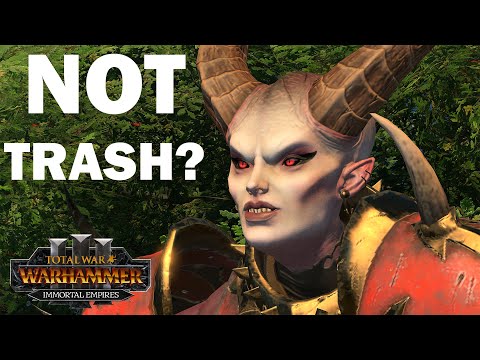I Was WRONG About Her - Khorne vs Lizardmen // Total War: WARHAMMER 3 Domination