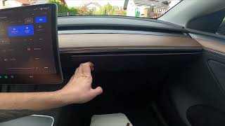 How to Open Glove Box in Tesla Model Y ( 2020 - now ) | Glove Box Opening
