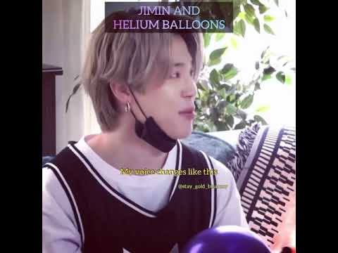 Bts jimin and helium balloons
