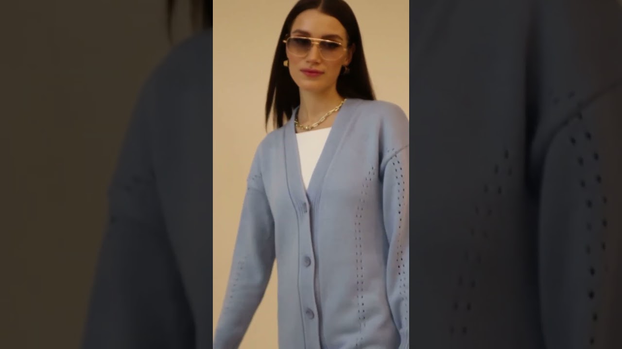 Knit Cardigan Light blue