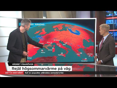 Så varm blir din semester vid Medelhavet - Nyheterna (TV4)